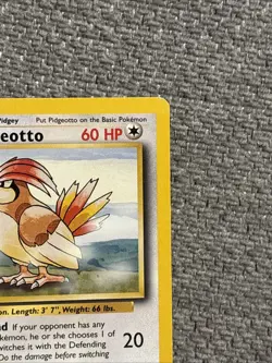 Pokemon TCG Pidgeotto Base Set, Unlimited Rare Card 22/102 NM / LP - Image 3