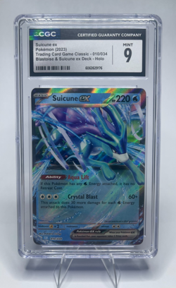 2023 Pokemon Trading Card Game Classic #010/034 Suicune ex Holo CGC 9 - Image 1