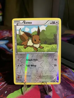 Pokemon TCG Eevee Card 84/108 Reverse Holo Dark Explorers LP - Image 1