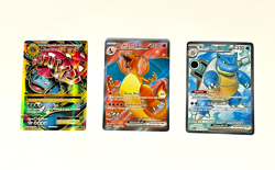 Pokemon Card Lot Big 3 Starters 151 Charizard EX 183/165, Blastoise EX 184/165! - Image 1