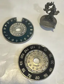 Mage Life Counter Reaper Metal w/ Flame 1995 MTG TCG CCG Magic the Gathering - Image 5