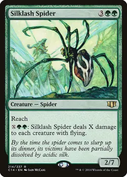 1x Silklash Spider NM Eng MTG - Commander 2014 - Image 1