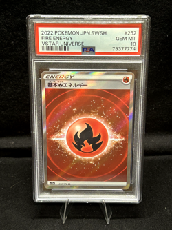 PSA10 Pokemon - Fire Energy 252/172 S12a: Vstar Universe Holo (Japanese) - Image 1