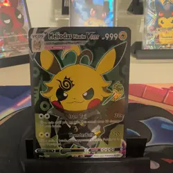 Pokemon Meliodas Pikachu Vcos Fan Art Card - Non-TCG - NEAR MINT 028/055 - Image 1