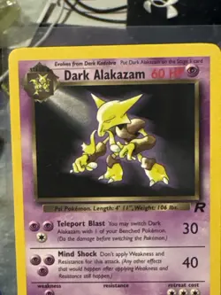 Dark Alakazam 18/82 Team Rocket Non Holo Rare NM- Vintage WOTC Pokemon Card - Image 2