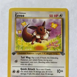 Eevee 1st ed jungle 51/64 Pokemon card WOTC light play LP - Image 2