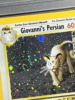 Pokemon TCG Giovanni's Persian 8/132 Gym Challenge 1st Edition Holo Rare Swirl - Image 4