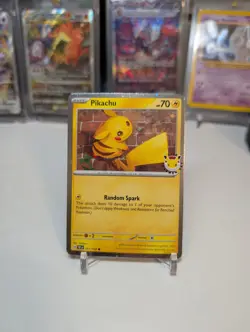 Pikachu 051/162 Temporal Forces Pokemon Day 2026 Cosmo Holo Promo - Near Mint - Image 1