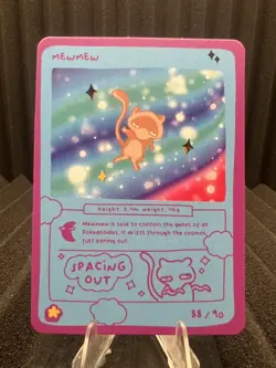 Mewmew (Mew) 88/90 - Pokedoodles Set 1 Fan Art- Pokemon - Image 1