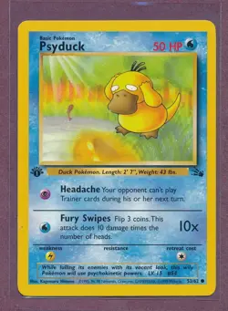 1999 Pokemon First Edition Psyduck 53/62!!! - Image 1
