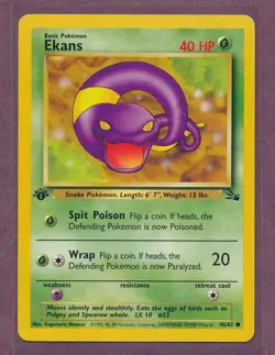 1999 Pokemon First Edition Ekans 46/62!!! - Image 1