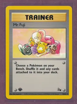 1999 Pokemon First Edition Trainer Mr. Fuji 58/62!!! - Image 1