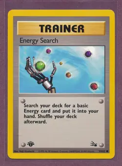1999 Pokemon Team Rocket First Edition Energy Search #59/62!! - Image 1