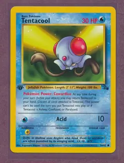 1999 Pokemon First Edition Tentacool 56/62!! - Image 1