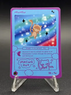 Pokedoodles Mewmew 88/90 - Rare - Pokemon Mew Fan Art - Image 2