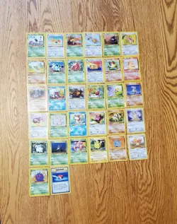 Pokemon Jungle Set Complete Commons and Uncommons 33 - 64 in Sleeves NM - Image 1