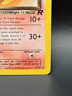 POKEMON Dark Flareon #35/82 1st Edition Team Rocket LP - Image 5