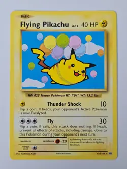 Pokemon Flying Pikachu 110/108 - Secret Rare XY - Evolutions - Image 1