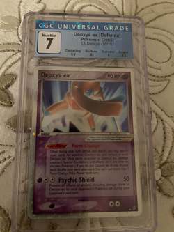 2005 Pokemon EX Deoxys Deoxys EX Holo 99/107 CGC 7 NM - Image 1