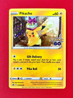 Pikachu Gift Promo SWSH234 Pokemon Go Pokemon TCG NM - Image 1