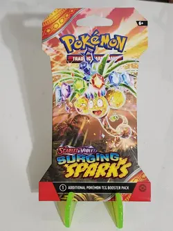 Pokemon Scarlet & Violet Surging Sparks Sleeved Booster Pack – Sealed 820650853258 - Image 1