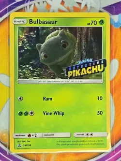 🔥Pokemon Bulbasaur SM198 Detective Pikachu Promo Holo 2019 70 HP TCG Fresh 👍📈 - Image 5