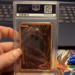 PSA GRADED Mystical Elf LOB-EN062 Super Rare Unlimited PSA 9 MINT Slab Pop 25 - Image 3
