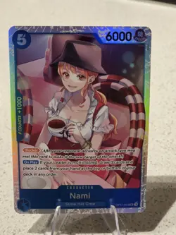Nami OP11-054 A Fist of Divine Speed Foil One Piece TCG NM - Image 1