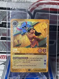 #25/P2 Lilo Escape Artist GOLD FOIL PROMO 2024 Disney Lorcana Azurite Sea SEALED - Image 1