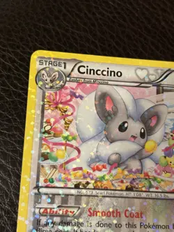 Pokemon TCG Cinccino RC19/RC25 Legendary Treasures Holo Card - Image 2