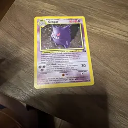 Pokemon TCG Gengar Fossil Holo Card 5/62 Unlimited Rare Vintage WOTC - Image 1