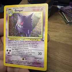 Pokemon TCG Gengar Fossil Holo Card 5/62 Unlimited Rare Vintage WOTC - Image 3