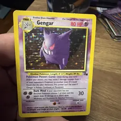 Pokemon TCG Gengar Fossil Holo Card 5/62 Unlimited Rare Vintage WOTC - Image 4