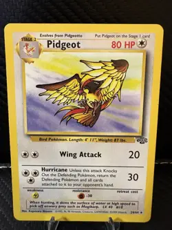 Pidgeot 24/64 Jungle Set LP Non-Holo WOTC 1999 Pokemon Card Unlimited - Image 1