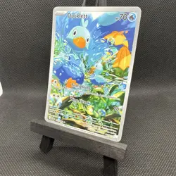 Pokemon TCG Ducklett Illustration Rare Card 109/086 Sv: White Flare Holo NM - Image 3