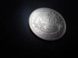 Pokemon Card Meiji Promo Metal Battle Coin Silver Charizard #6234 PLAY - Image 2