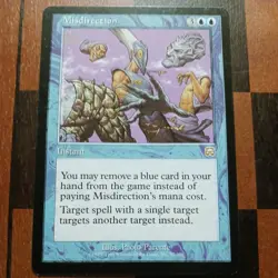 Mtg Misdirection LP/NM Mercadian Masques Blue Rare Magic Card Pre Modern - Image 1