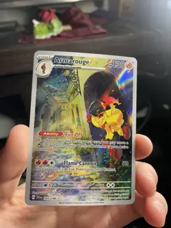Pokemon TCG Armarouge Scarlet & Violet Base Set Holo Illustration Rare Card - Image 1