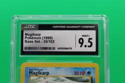 CGC 9.5 Base Set Unlimited 4th Print Magikarp 35/102 Pokemon Cards 1999-2000🔥 - Image 2