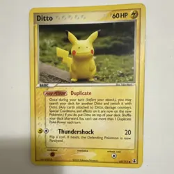 Pokemon Ditto 63/113 EX Delta Species 60HP Common Basic Regular Card 2005 MP - Image 1