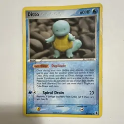 Pokemon Ditto 64/113 EX Delta Species Regular Common Basic 60 HP Card 2005 MP - Image 1