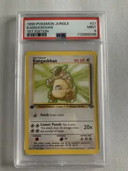 1999 Pokemon TCG Kangaskhan Jungle Card 21/64 Regular 1st Edition Non-Holo - Image 1
