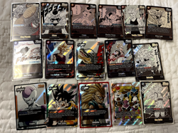 Dragon Ball Fusion World Manga cards LOT Goku,Frieza, Ginyu,Gotenks HOLO - Image 1