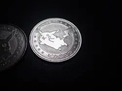 Pokemon Card Meiji Promo Battle Coin Silver Pikachu x2 #6260 PLAY - Image 3