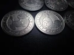 Pokemon Card Meiji Promo Battle Coin x7 Porygon2 Blissey etc #6245 - Image 4