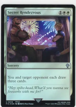 MAGIC MTG FINAL FANTASY FOIL: U 0219 FFVII SECRET RENDEZVOUS - SORCERY - Image 1