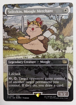 Stiltzkin, Moogle Merchant (327) Borderless, Final Fantasy FIN Magic MtG Reg NM! - Image 1