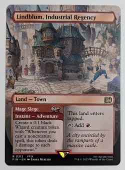 Lindblum, Industrial Regency (312) Borderless Final Fantasy FIN Magic MtG Reg NM - Image 1