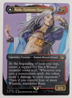 Kuja, Genome Sorcerer (399) Borderless, Final Fantasy FIN, Magic MtG, Reg NM! - Image 1