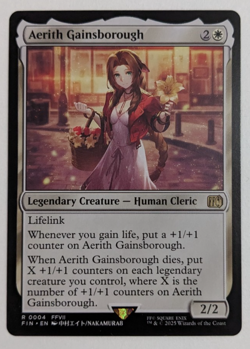 Aerith Gainsborough (0004) Final Fantasy FIN, Magic MtG, Aeris, Regular - NM! - Image 1